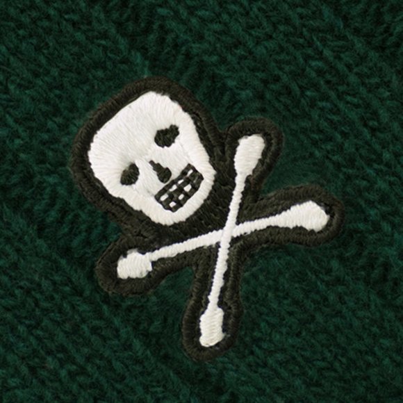 NWT $295 Rowing Blazers 100% Wool Green Cable Knit Skull Sweater (Various Sizes) - Picture 2 of 3